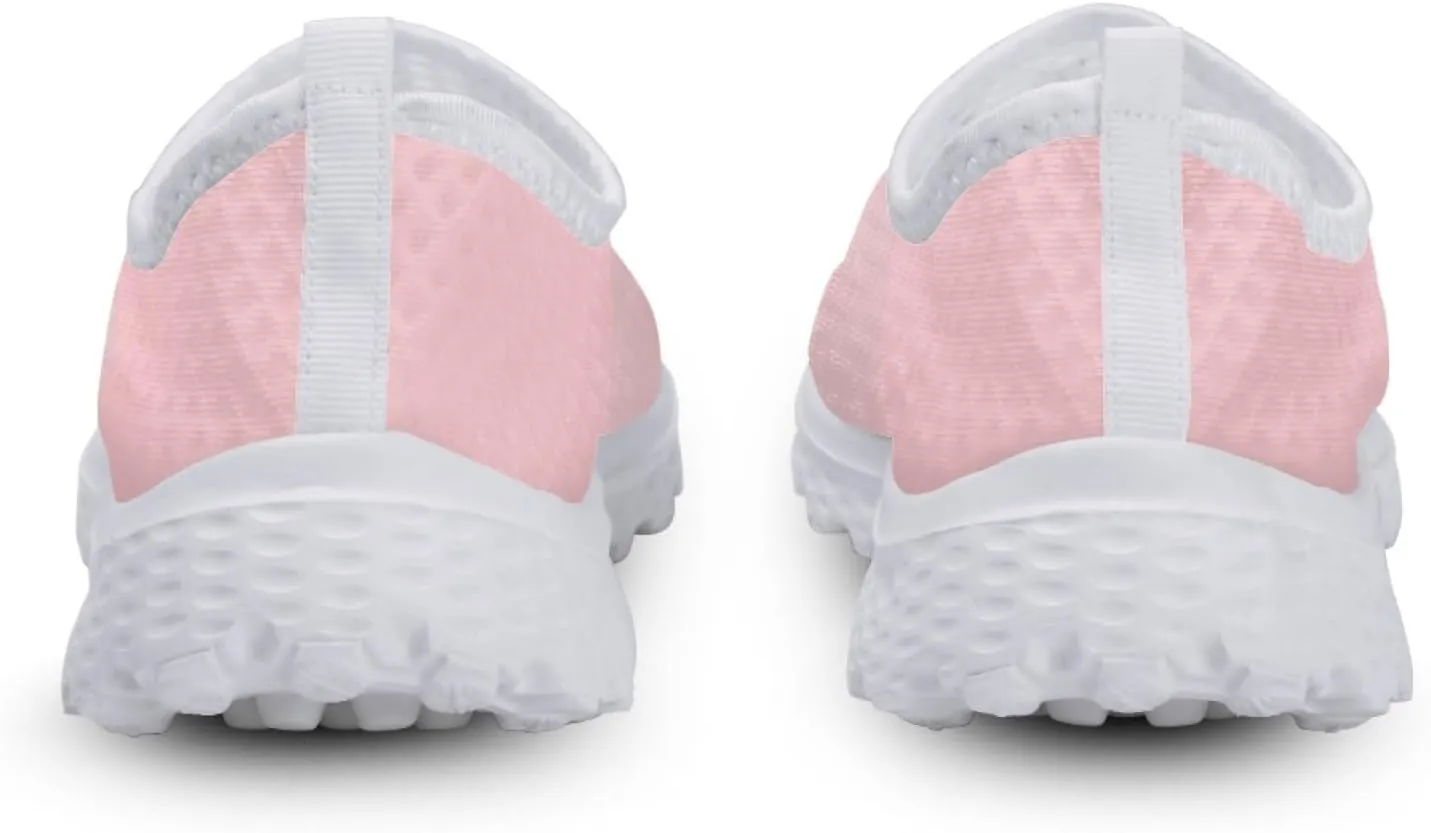 Women's Running Shoes Breathable Athletic Tennis Shoes Casual Lightweight Ladies Running Sneakers Slip On Flats Loafer