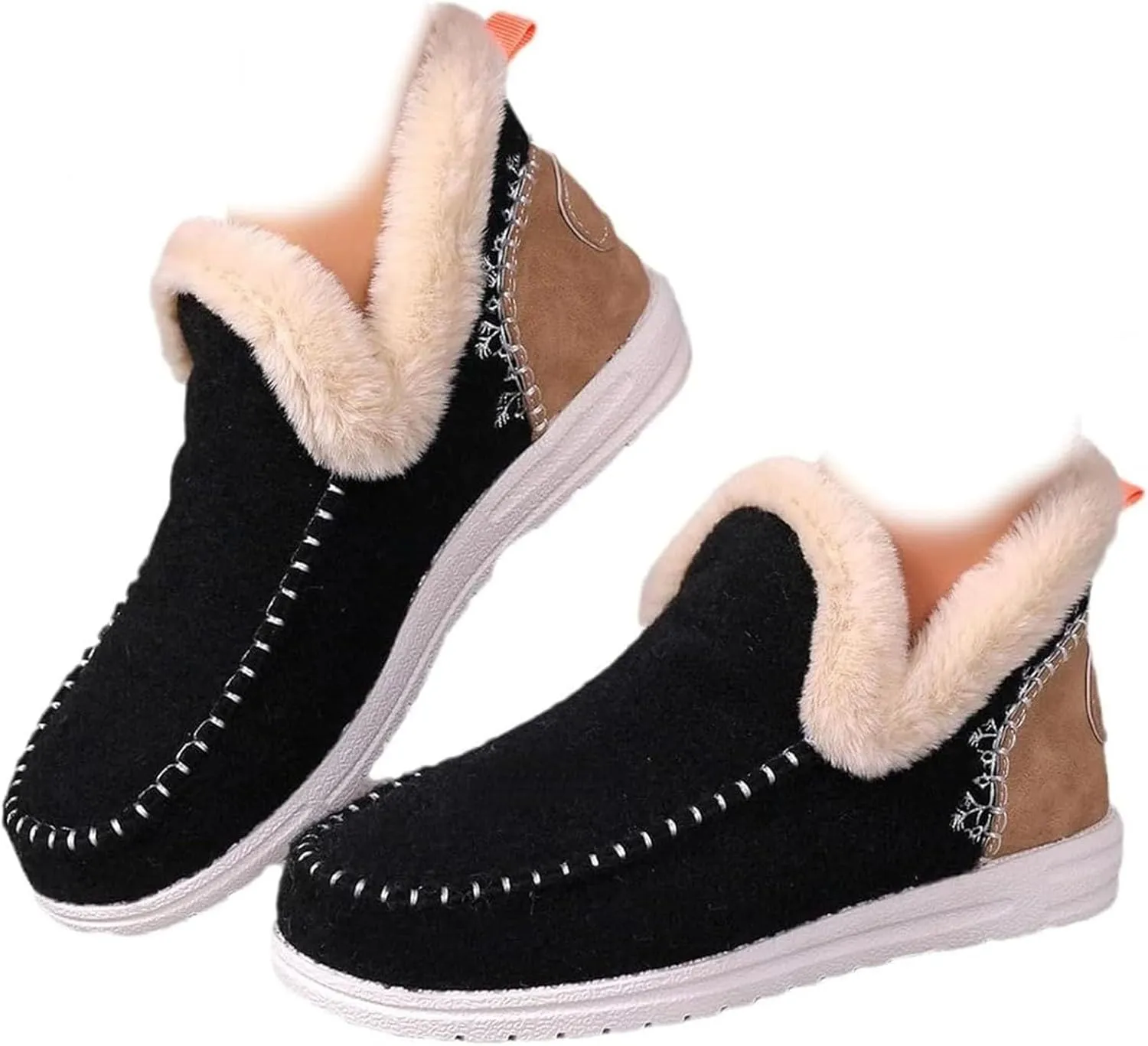 Womens Running Shoes Platform Sneakers for Women Slip On Women Loafers Shoes for Work Closed Toe Indoor and Outdoor Womens Christmas Shoes Comfortable Dressy Slip on