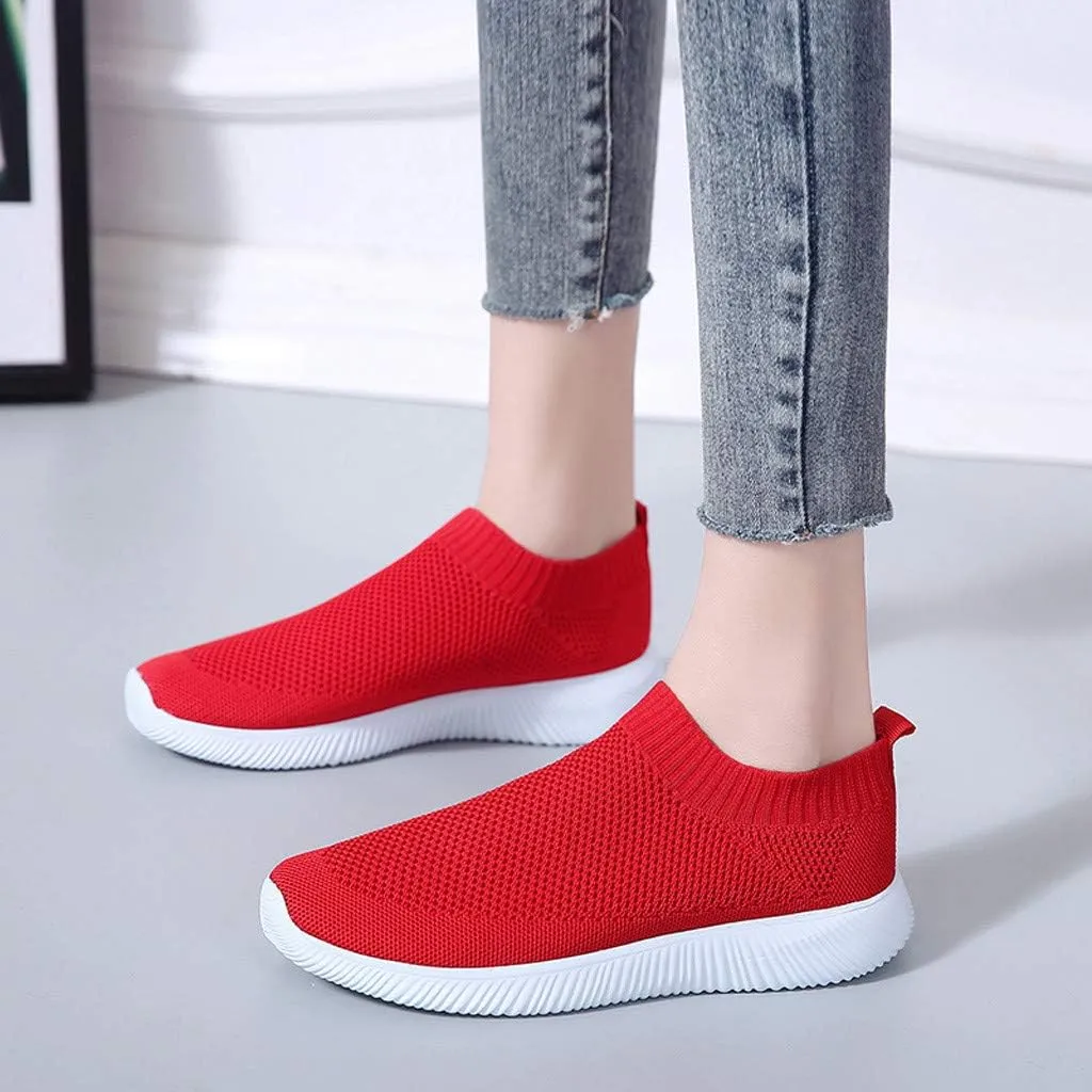 Womens Running Shoes Slip-on Walking Sneakers Non Slip Work Shoes Women Cute Casual Tennis Shoes Black Platform Sneaker Platform Tennis Shoe Loafers Casual Slip On
