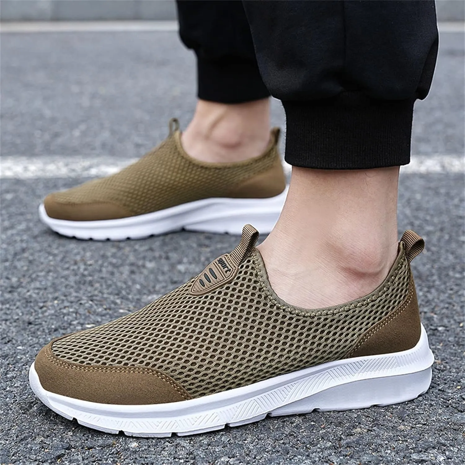 Women's Slip On Sneakers Lightweight Breathable Mens Dress Shoes Winter Men's Casual Dress Shoes Black Platform Sneaker Platform Tennis Shoe Loafers Dress Shoe