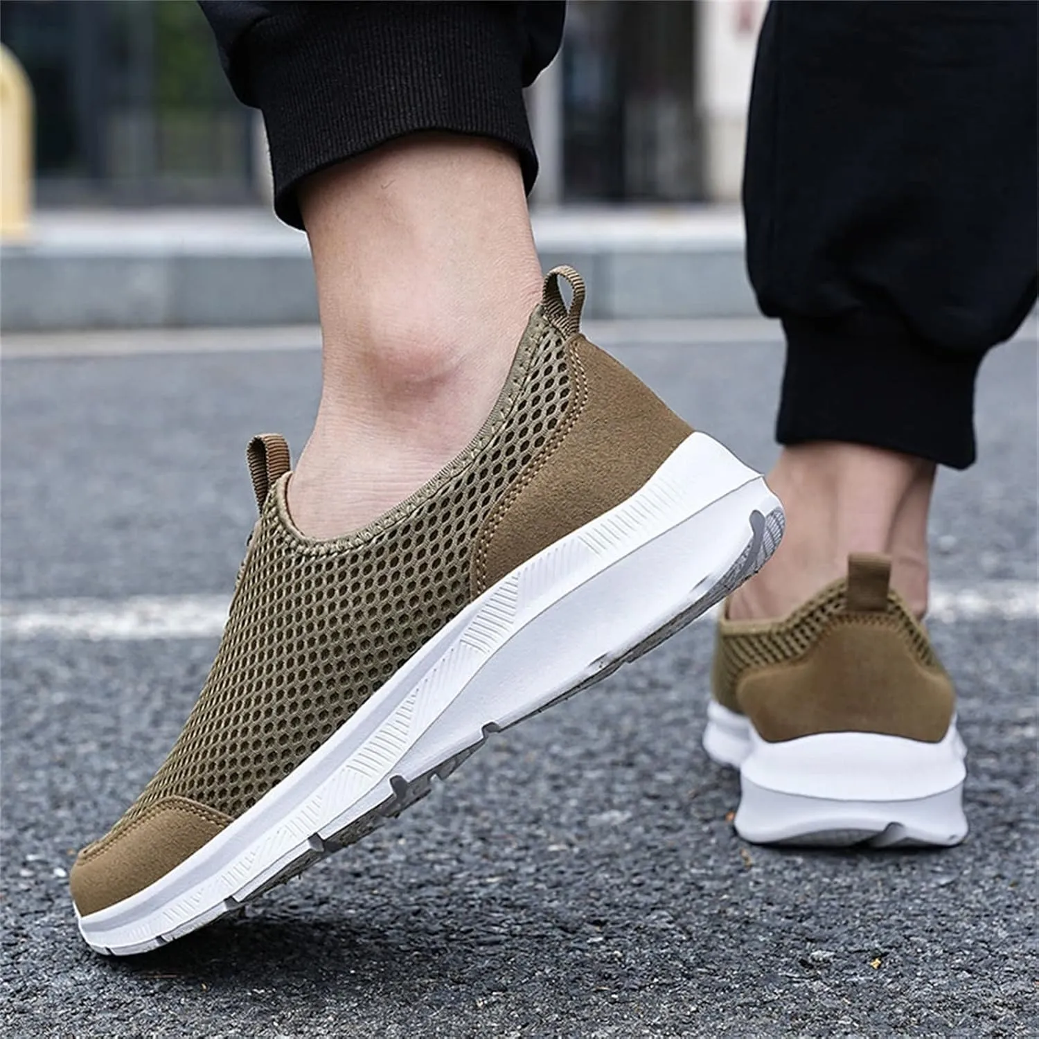 Women's Slip On Sneakers Lightweight Breathable Mens Dress Shoes Winter Men's Casual Dress Shoes Black Platform Sneaker Platform Tennis Shoe Loafers Dress Shoe