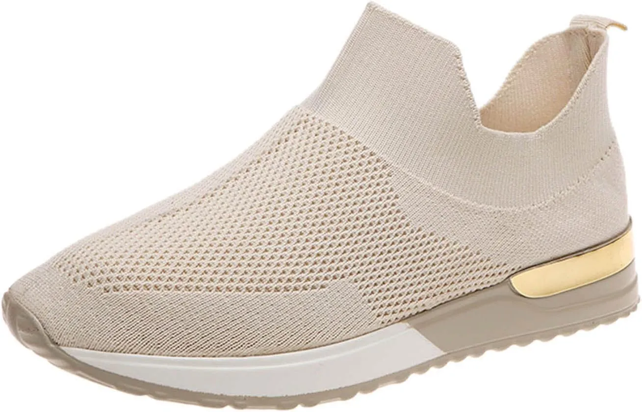 Womens Slip on Walking Shoes Comfort Lightweight Mens Running Shoes Lightweight Casual Work Shoes Walking Sneakers Waterproof Tennis Shoe Cross Trainer Shoe
