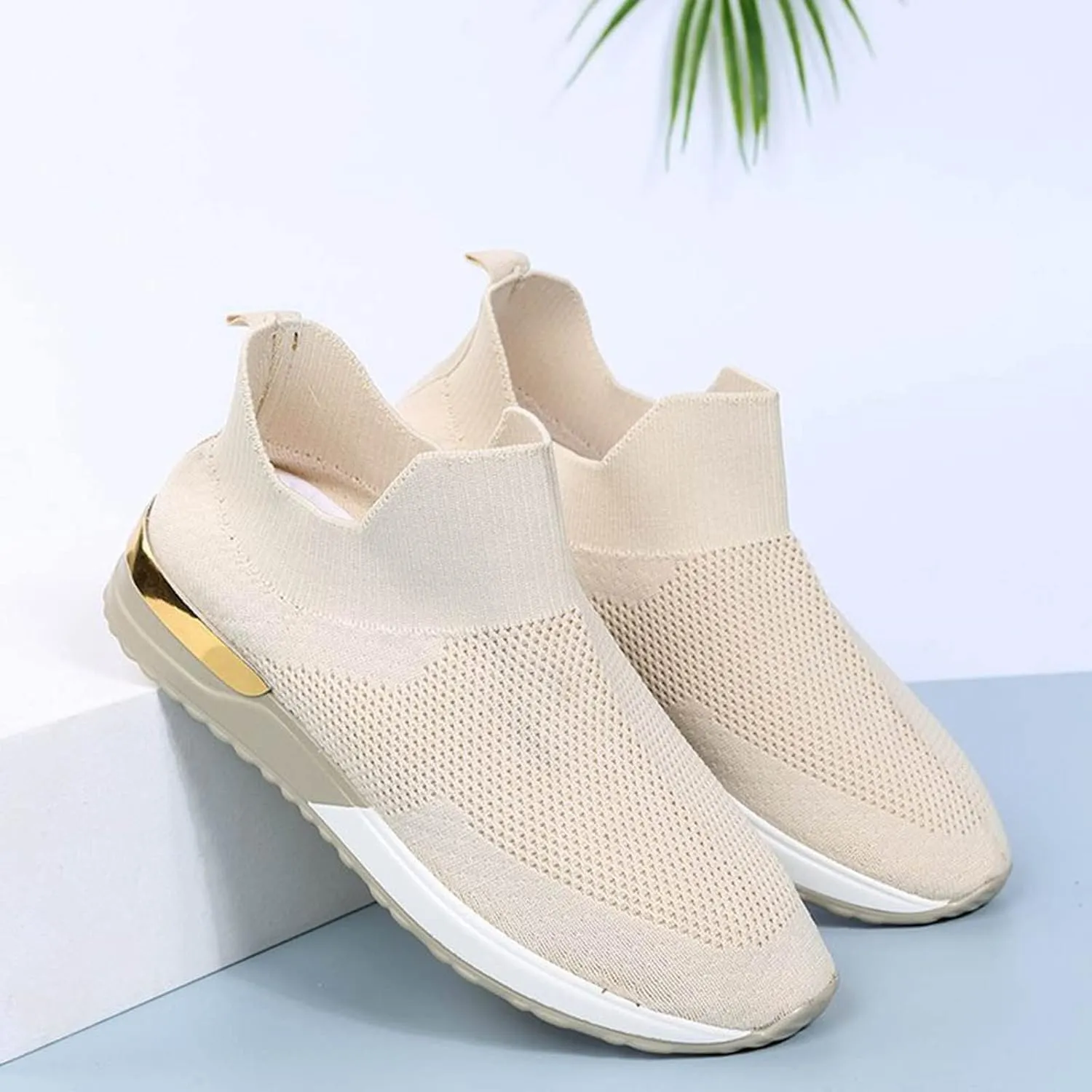 Womens Slip on Walking Shoes Comfort Lightweight Mens Running Shoes Lightweight Casual Work Shoes Walking Sneakers Waterproof Tennis Shoe Cross Trainer Shoe