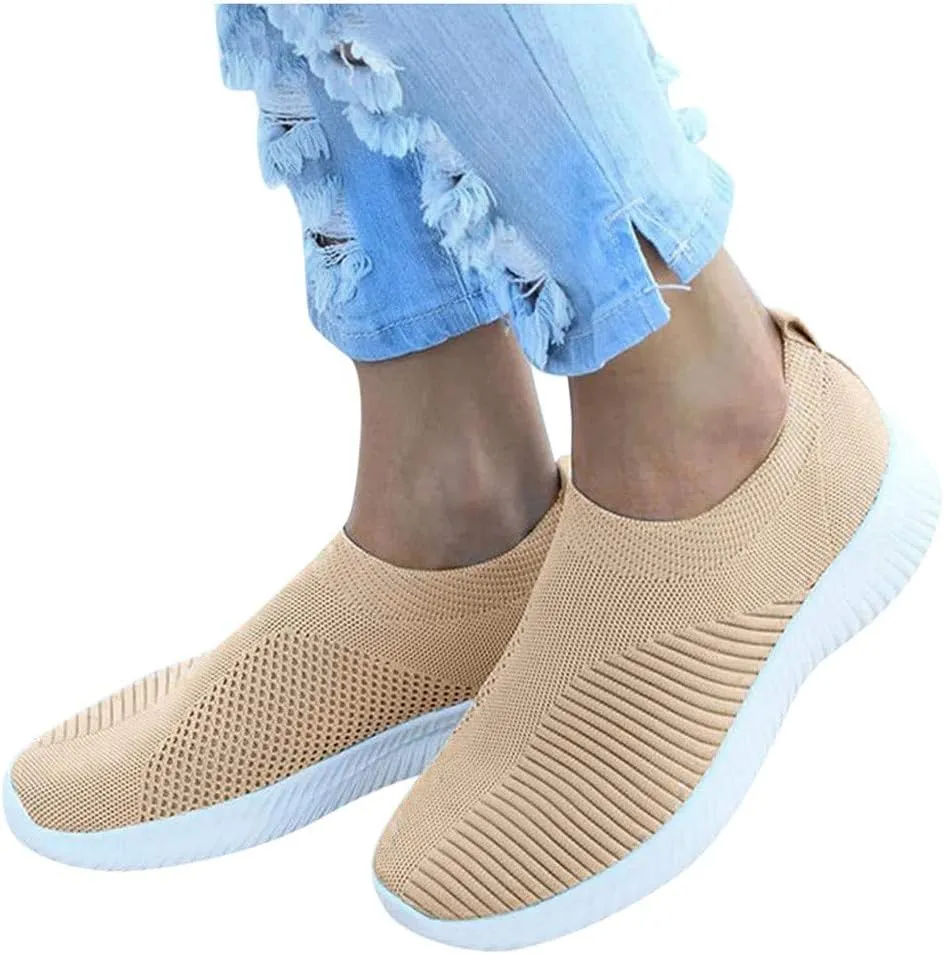 Womens Slip on Walking Shoes Comfort Lightweight Tennis Shoes Men Walking Men's Casual Shoes White Platform Sneakers White Tennis Shoe Loafers Shoe