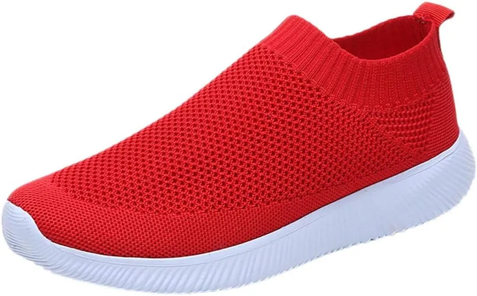 Women's Slip on Walking Shoes Tennis Lightweight Gym Non Slip Work Shoes Women Casual Women's Shoes Casual Fashion Sneakers 2025 Platform Tennis Shoe Trainers Shoe