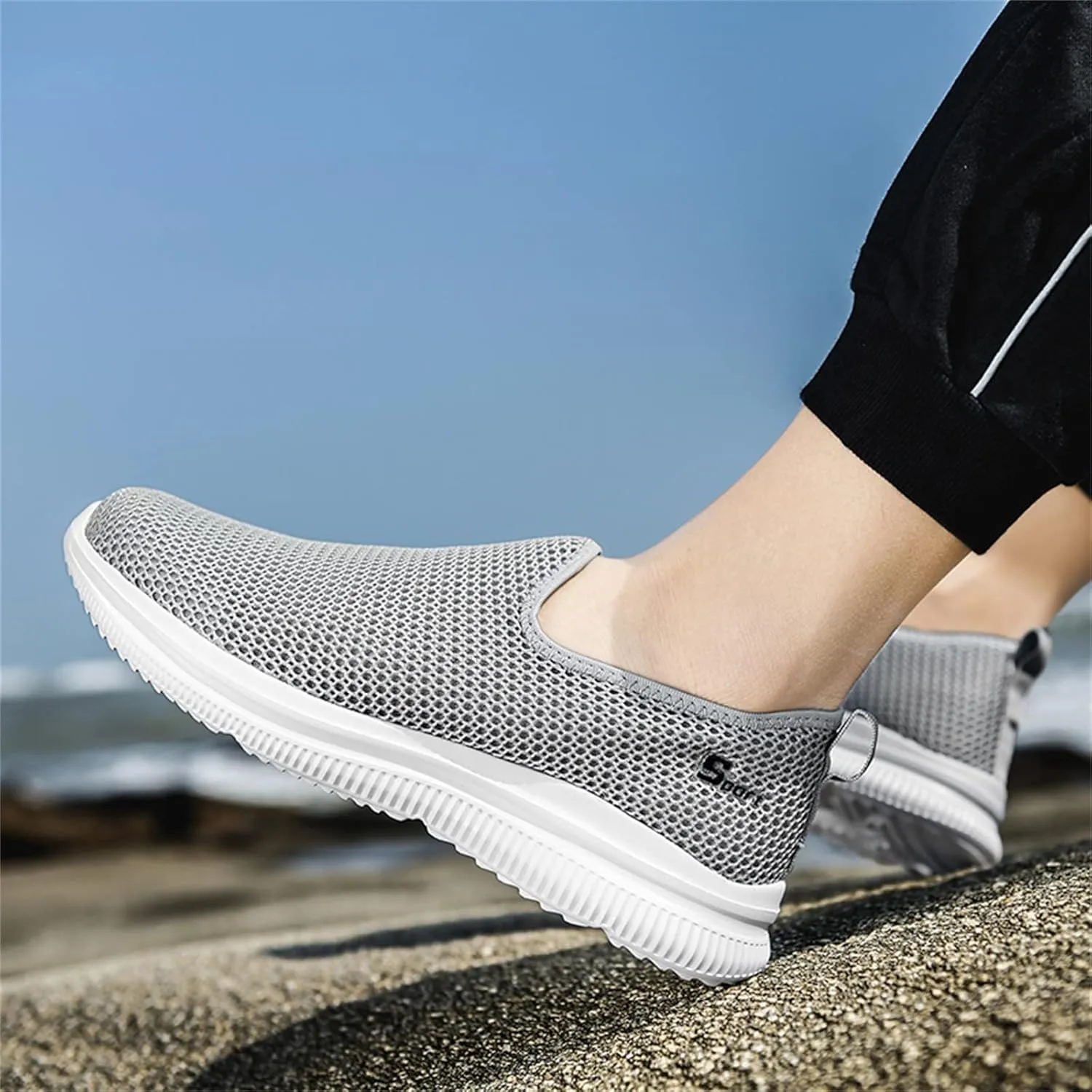 Women's Slip on Walking Shoes Tennis Lightweight Gym Running Shoes for Women Food Service Women's Shoes Casual High Top Sneakers White Tennis Shoe Loafers Shoe