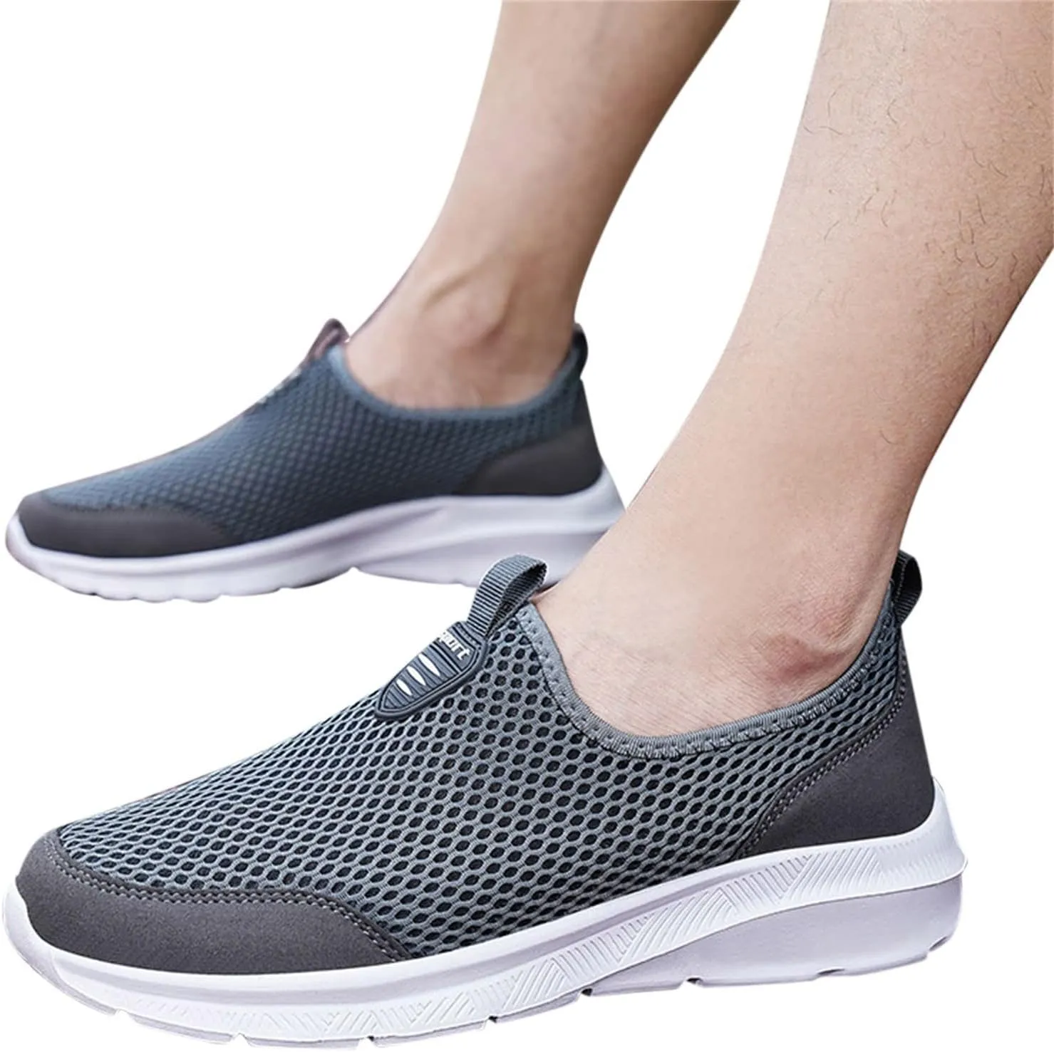 Women's Slip on Walking Shoes Tennis Lightweight Gym Tennis Shoes Womens Mesh Breathable Women Shoes Casual White Sneakers Steel Toe Tennis Shoe Loafers Shoe