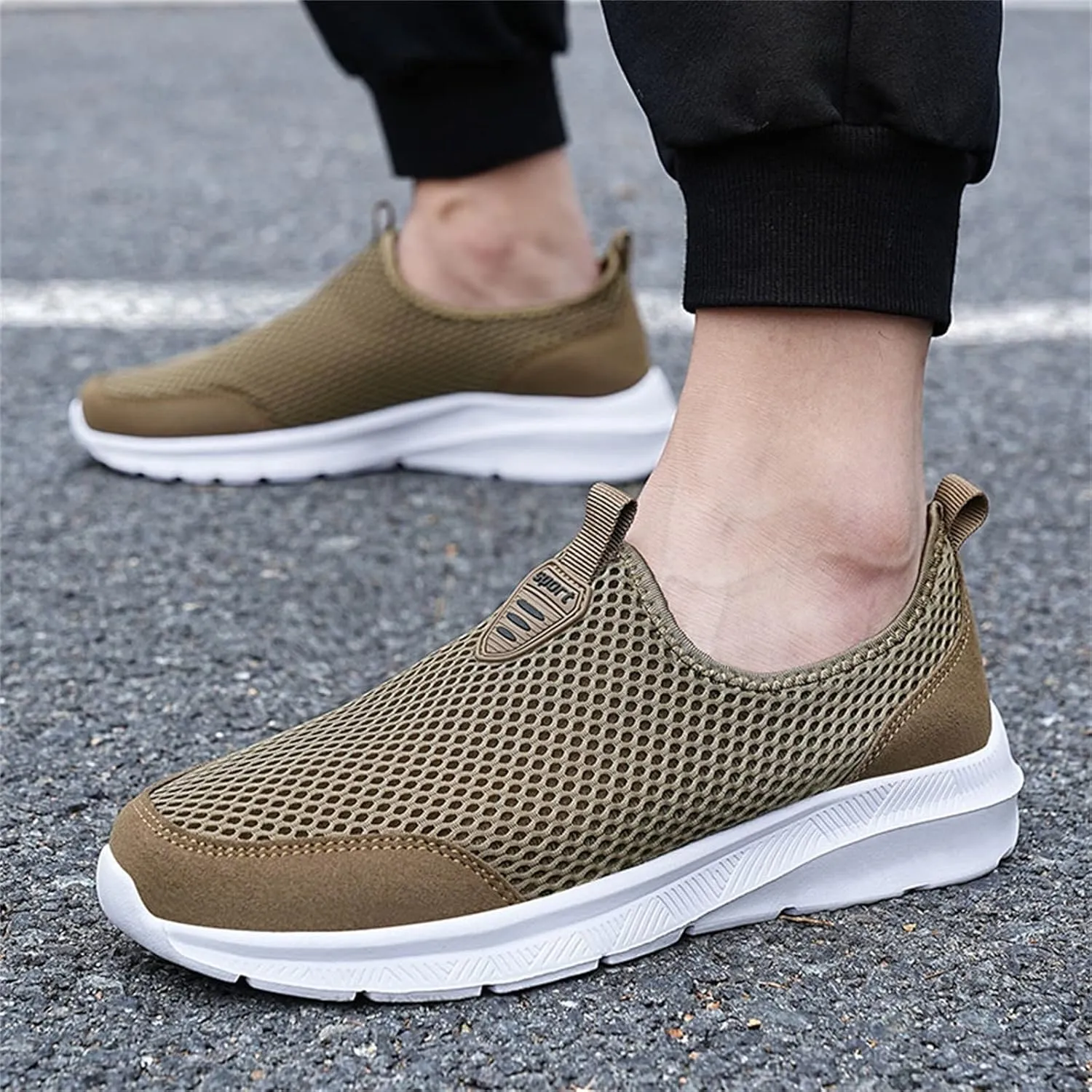 Women's Slip on Walking Shoes Tennis Lightweight Gym Tennis Shoes Womens Mesh Breathable Women Shoes Casual White Sneakers Steel Toe Tennis Shoe Loafers Shoe