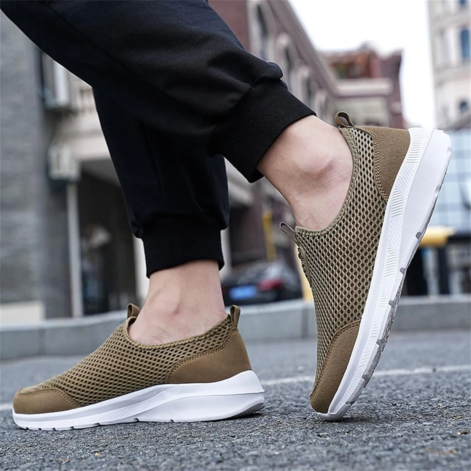 Women's Slip on Walking Shoes Tennis Lightweight Gym Tennis Shoes Womens Mesh Breathable Women Shoes Casual White Sneakers Steel Toe Tennis Shoe Loafers Shoe
