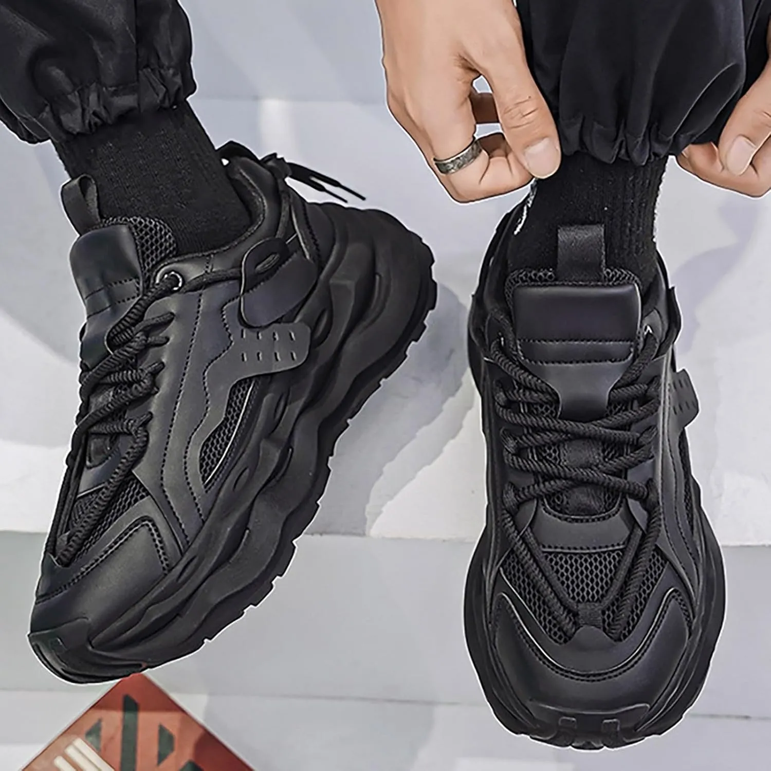 Women's Sneakers Orthopedic Shoes for Men Slip On Casual Shoes Comfortable & Lightweight Black Loafers Women Wide with Women's Fashion Sneakers Slip On