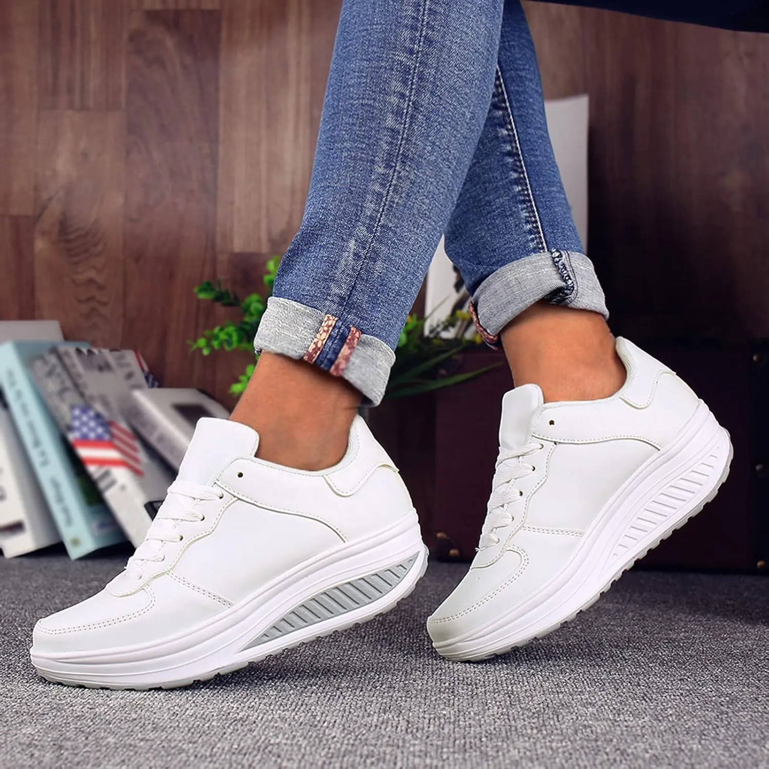 Womens Walking Shoes with Support Black On Black Comfy Winter Slip On Shoes for Womens White Running Sneakers Size 8 Women Sneakers Black Size 9 Tenis Antideslizantes para Mujer De Cocina
