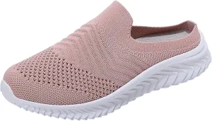 Women's White Fashion Sneakers Platform Sneakers for Women Fashion Flat Shoes for Women Comfortable Dressy Slip on Womens Loafers Wide Width Womens Slip On Sneakers