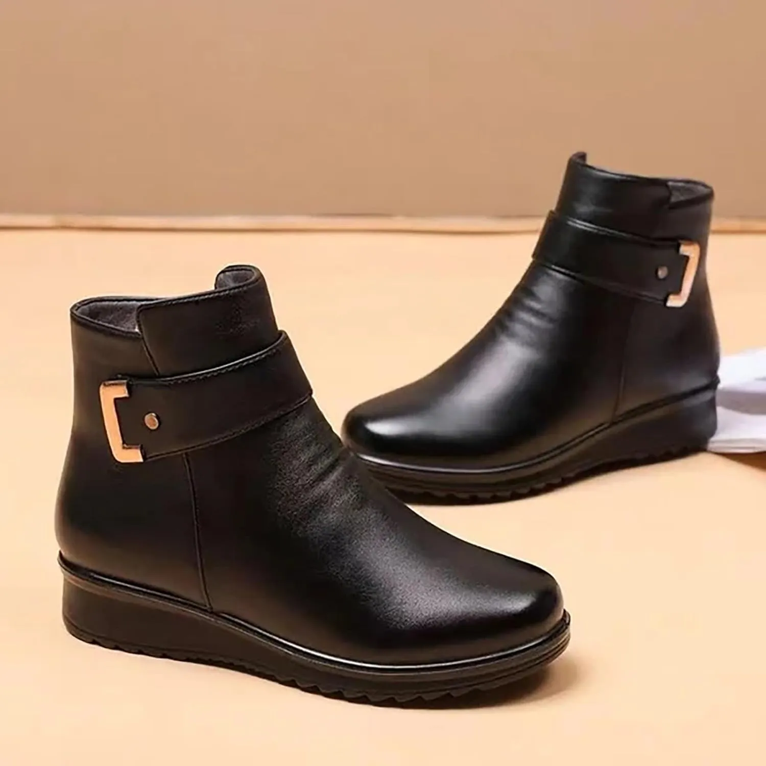 Womens Winter Boots Ankle Women's Slip On Snow Boots Womens Snow Boots Winter Warm Ankle Boots Thermal Shoes for Women Hiking Shoes Women Men Winter Booties