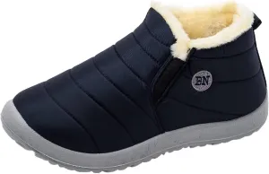 Womens Winter Boots Wide Slip On Warm Boots for Ladies Womens Winter Snow Boots Women Ankle Booties Womens Winter Slip On Boot Hiking Shoes Men Men's Snow Booties