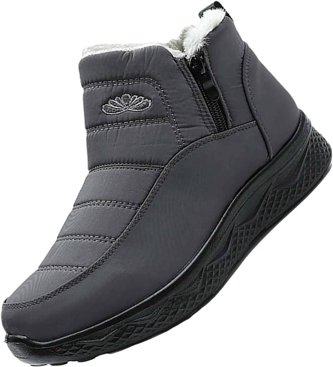 Womens Winter Boots Wide Width Ladies Slip On Snow Boots for Women Boot with Comfort Barefoot Shoes Grounded Footwear Hiking Steel Toe Shoes for Women Men's Winter Booties
