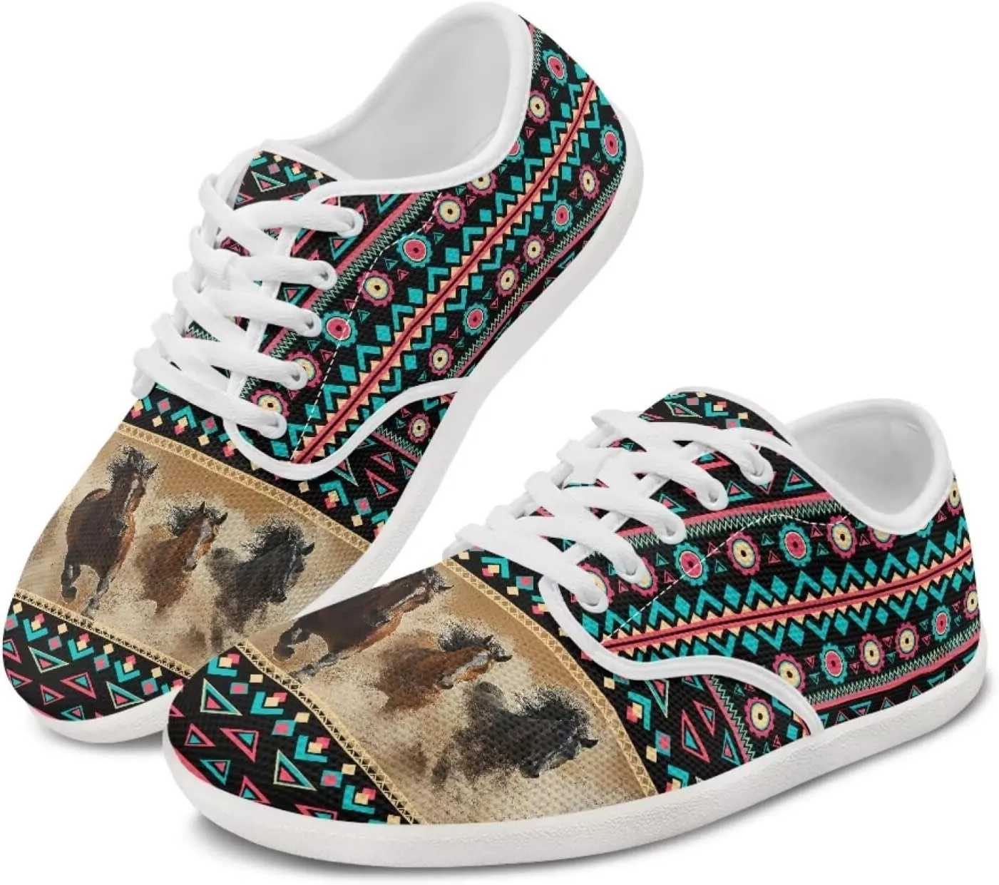Women's Work Shoes Casual Skate Shoes Lace-Up Running Sneakers Basketball Driving Walking Shoes