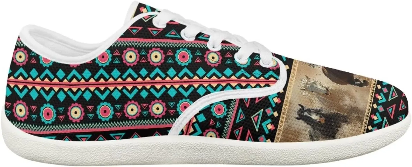 Women's Work Shoes Casual Skate Shoes Lace-Up Running Sneakers Basketball Driving Walking Shoes