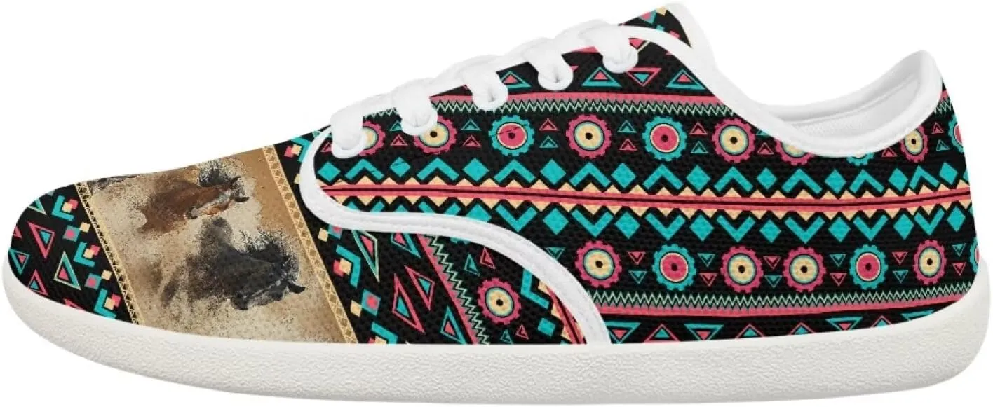 Women's Work Shoes Casual Skate Shoes Lace-Up Running Sneakers Basketball Driving Walking Shoes