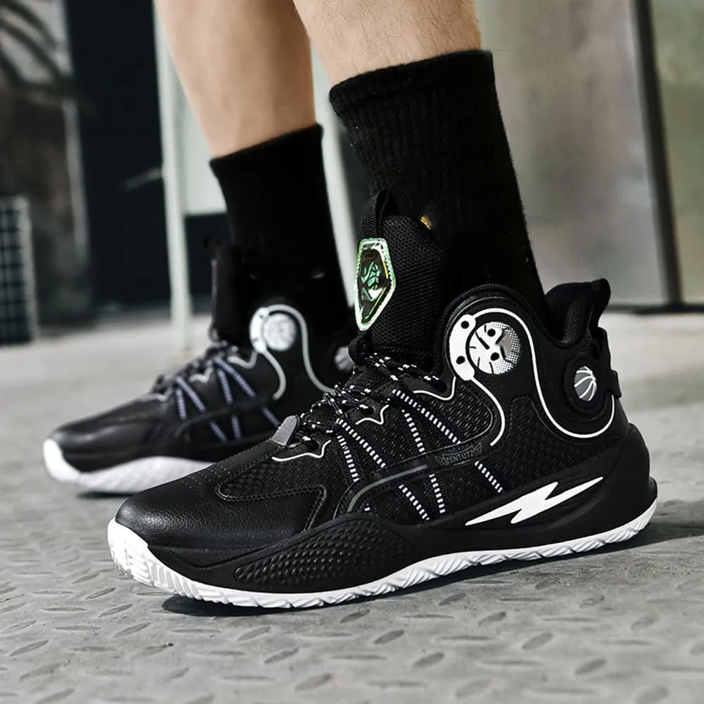YAXE Unisex Basketball Shoes Breathable Anti Slip and Shock Absorption Training Sneakers for Youth
